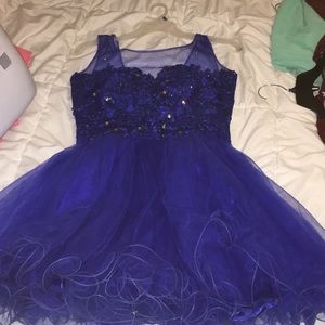 Dark blue homecoming dress
